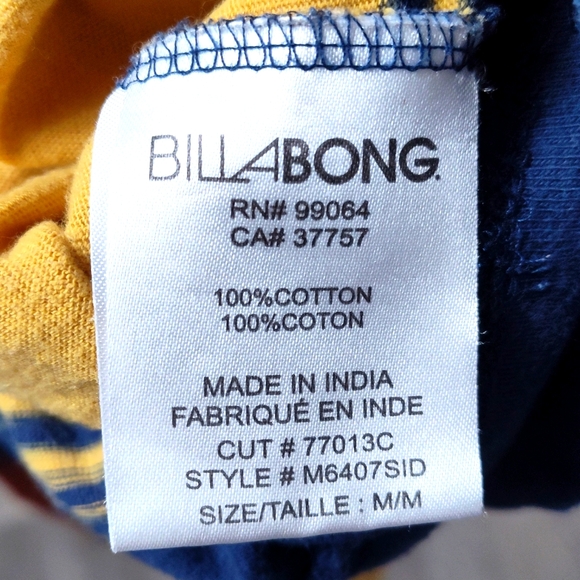 Vibrant Billabong Hooded Long Sleeve Shirt - Picture 4 of 4